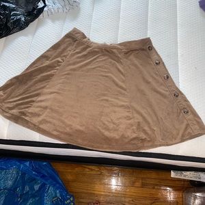 Suede skirt